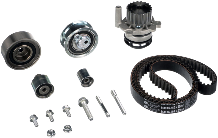 Set distributie potrivit AUDI A1, A3, A4 ALLROAD B8, A4 B8, A5, A6 C7, Q3, Q5, TT; SEAT ALHAMBRA, ALTEA, ALTEA XL, EXEO, EXEO ST, IBIZA IV 1.2-2.5D dupa 2003 (curea + intinzator + pompa apa) [2]