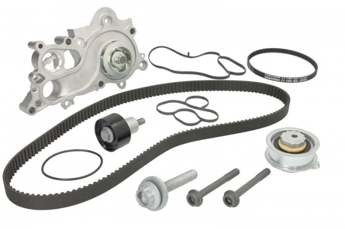 Set distributie (curea + intinzator + Pompa apa) potrivit AUDI A1, A3, A4 B9, A5, Q2, Q3; CUPRA FORMENTOR, LEON, LEON SPORTSTOURER; SEAT ALHAMBRA, ATECA, IBIZA IV 1.0-1.6 04.11-