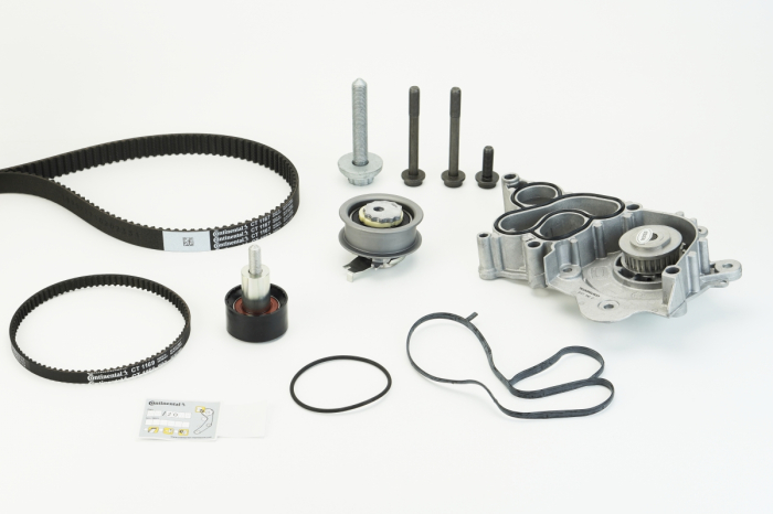 Set distributie potrivit AUDI A1, A3, A4 B9, A5, Q2, Q3; CUPRA FORMENTOR, LEON, LEON SPORTSTOURER; SEAT ALHAMBRA, IBIZA IV, IBIZA IV SC 1.0-1.6 dupa 2011 (curea + intinzator + pompa apa) [2]