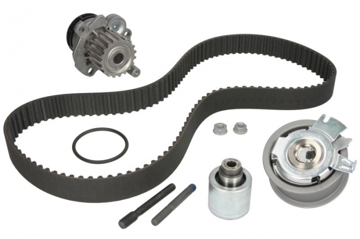 Set distributie potrivit AUDI A2, A3, A4 B6, A4 B7, A6 C5; FORD GALAXY I; SEAT ALHAMBRA, ALTEA, ALTEA XL, IBIZA III, LEON 1.2D/1.9D/2.0D 1995-2011 (curea + intinzator + Pompa apa) [2]