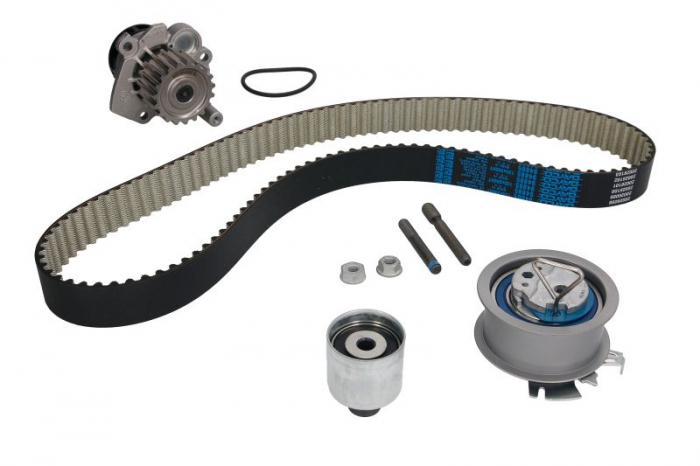 Set distributie (curea + intinzator + Pompa apa) potrivit AUDI A2, A3; FORD GALAXY I; SEAT ALHAMBRA, ALTEA, ALTEA XL, CORDOBA, IBIZA III, IBIZA IV, IBIZA IV SC, LEON 1.2D-2.0D 01.99-