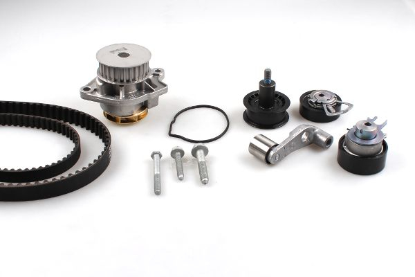 Set distributie potrivit AUDI A2; SEAT ALTEA, ALTEA XL, AROSA, CORDOBA, CORDOBA VARIO, IBIZA II, IBIZA III, IBIZA IV 1.4/1.4LPG/1.6 1996-2015 (curea + intinzator + pompa apa) [2]