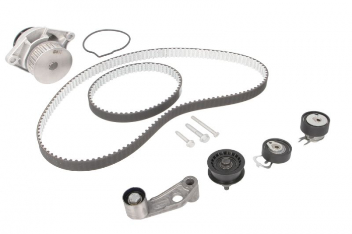 Set distributie (curea + intinzator + Pompa apa) potrivit AUDI A2; SEAT ALTEA, ALTEA XL, CORDOBA, CORDOBA VARIO, IBIZA II, IBIZA III, IBIZA IV, IBIZA IV SC 1.4 1.4LPG 1.6 04.96-05.15