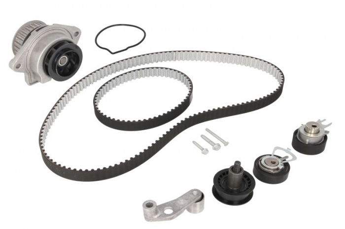Set distributie potrivit AUDI A2; SEAT ALTEA, ALTEA XL, CORDOBA, CORDOBA VARIO, IBIZA II, IBIZA III, IBIZA IV, IBIZA IV SC 1.4/1.4LPG/1.6 1996-2015 (curea + intinzator + Pompa apa) [2]