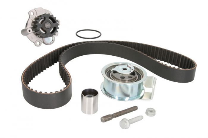 Set distributie (curea + intinzator + Pompa apa) potrivit AUDI A2; SEAT AROSA; SKODA FABIA I, FABIA I PRAKTIK; VW LUPO I, POLO, POLO IV 1.4D 1.9D 01.99-03.08
