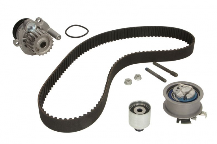 Set distributie (curea + intinzator + Pompa apa) potrivit AUDI A2; VW JETTA III 1.2D 1.9D 03.01-10.10