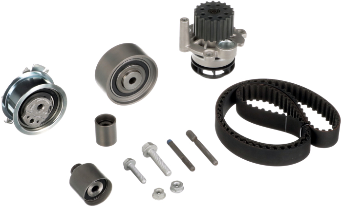 Set distributie potrivit AUDI A3, A4 ALLROAD B8, A4 B7, A4 B8, A5, A6 C6, Q5, TT; SEAT ALTEA, ALTEA XL, EXEO, EXEO ST, LEON, TOLEDO III 2.0D 2003-2018 (curea + intinzator + pompa apa) [2]