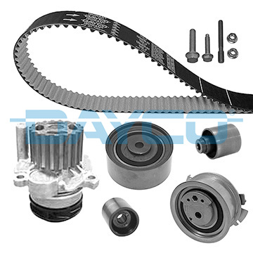 Set distributie potrivit AUDI A3, A4 ALLROAD B8, A4 B7, A4 B8, A5, A6 C6, Q5, TT; SEAT ALTEA, ALTEA XL, EXEO, EXEO ST, LEON, TOLEDO III 2.0D 2003-2018 (curea + intinzator + pompa apa) [2]