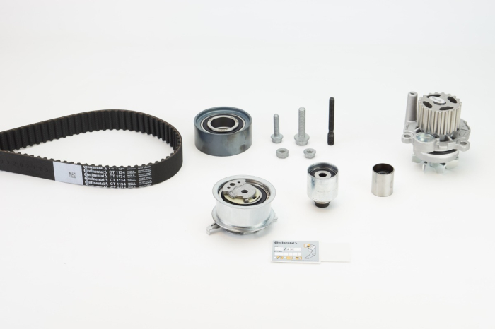 Set distributie potrivit AUDI A3, A4 ALLROAD B8, A4 B8, A5, A6 C6, Q5, TT; SEAT ALTEA, ALTEA XL, EXEO, EXEO ST; VW BEETLE, EOS 2.0D 2003-2018 (curea + intinzator + pompa apa) [2]