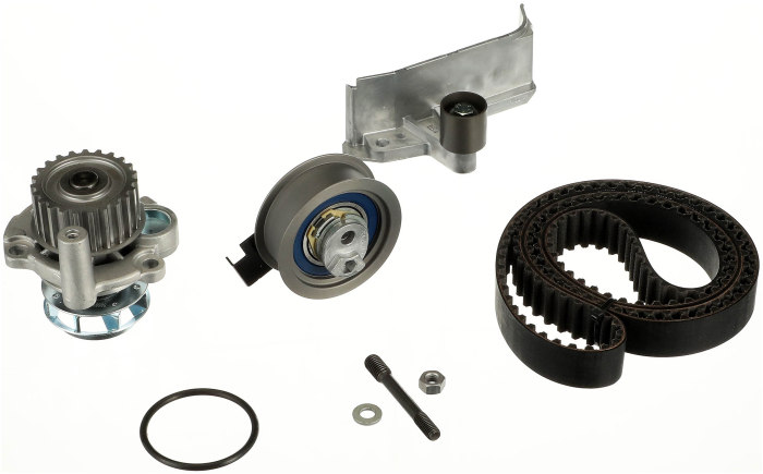 Set distributie potrivit AUDI A3, A4 B5, A4 B6, A4 B7, A6 C5; SEAT EXEO, EXEO ST; VW PASSAT B5.5 1.8 1995-2010 (curea + intinzator + pompa apa) [2]