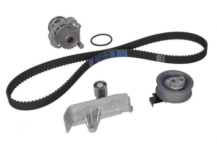 Set distributie (curea + intinzator + Pompa apa) potrivit AUDI A3, A4 B5, A4 B6, A4 B7, A6 C5; VW PASSAT B5.5 1.8 01.95-03.09