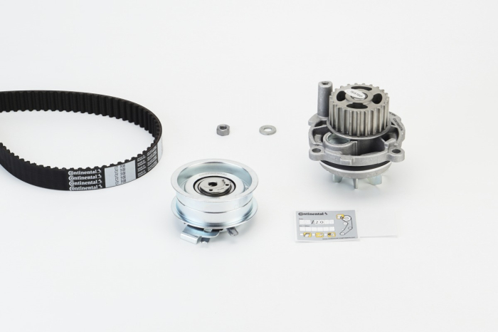 Set distributie potrivit AUDI A3, A4 B5, A4 B6, A4 B7; SEAT ALTEA, ALTEA XL, CORDOBA, CORDOBA VARIO, EXEO, EXEO ST, IBIZA II, LEON 1.6-2.0 1994-2015 (curea + intinzator + pompa apa) [2]