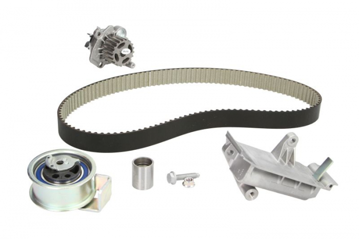 Set distributie (curea + intinzator + Pompa apa) potrivit AUDI A3, A4 B5, A4 B6, A6 C5; FORD GALAXY I; SEAT ALHAMBRA, LEON, TOLEDO II; SKODA OCTAVIA I, SUPERB I 1.2D 1.9D 03.95-10.10