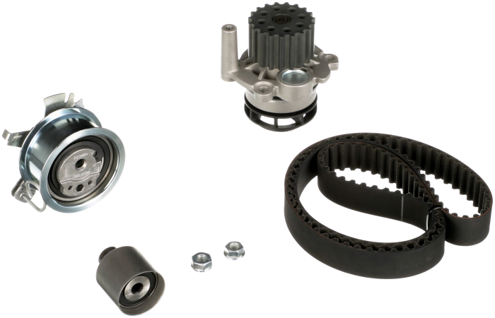 Set distributie potrivit AUDI A3, A4 B6, A4 B7, A6 C5; FORD GALAXY I, GALAXY MK I; SEAT ALHAMBRA, ALTEA, ALTEA XL, IBIZA III, LEON 1.9D/2.0D 1995-2011 (curea + intinzator + pompa apa) [2]