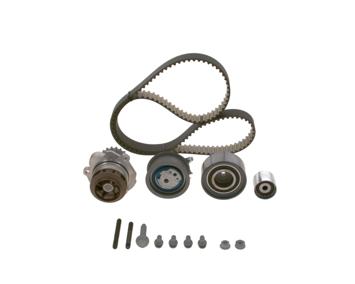 Set distributie potrivit AUDI A3, A4 B7, A6 C6; CHRYSLER SEBRING; JEEP COMPASS, PATRIOT; MITSUBISHI GRANDIS, LANCER VIII, OUTLANDER II 2.0D dupa 2003 (curea + intinzator + pompa apa) [2]