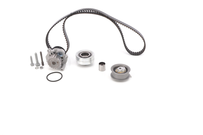Set distributie potrivit AUDI A3; SEAT CORDOBA, CORDOBA VARIO, IBIZA II, IBIZA III, LEON, TOLEDO II; SKODA FABIA I, OCTAVIA I 1.9D 1996-2010 (curea + intinzator + pompa apa) [2]