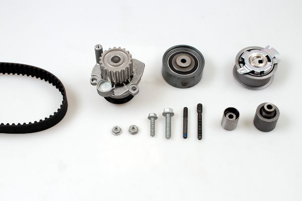 Set distributie (curea + intinzator + Pompa apa) potrivit AUDI A3; SEAT TOLEDO III; VW JETTA III, PASSAT B6 2.0D 05.03-03.13