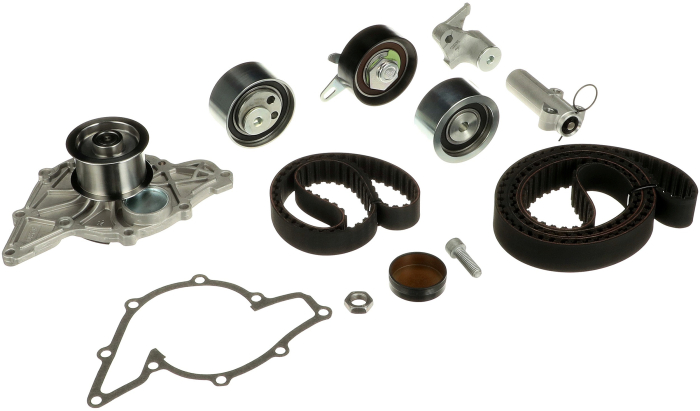 Set distributie potrivit AUDI A4 B5, A4 B6, A4 B7, A6 C5, A8 D2, ALLROAD C5; SKODA SUPERB I; VW PASSAT B5, PASSAT B5.5 2.5D 1997-2008 (curea + intinzator + pompa apa) [2]