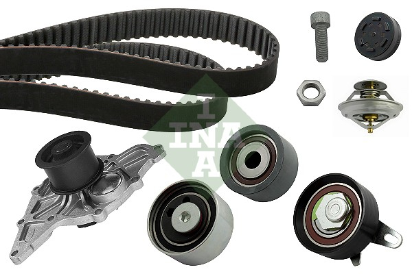 Set distributie potrivit AUDI A4 B5, A4 B6, A4 B7, A6 C5, A8 D2, ALLROAD C5; SKODA SUPERB I; VW PASSAT B5, PASSAT B5.5 2.5D 1997-2008 (curea + intinzator + pompa apa) [2]