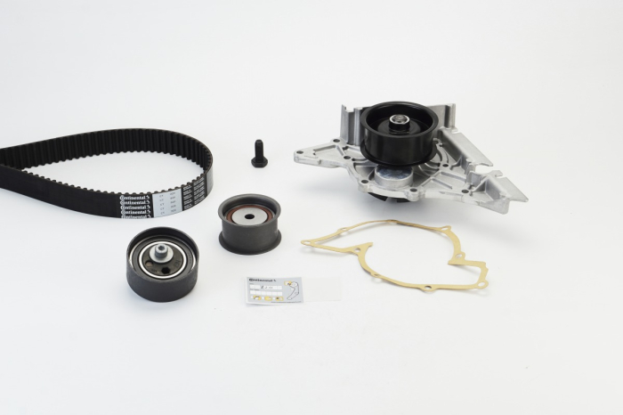 Set distributie potrivit AUDI A4 B5, A4 B6, A6 C4, A6 C5, A8 D2; SKODA SUPERB I; VW PASSAT B5, PASSAT B5.5 2.4/2.7/2.8 1994-2008 (curea + intinzator + pompa apa) [2]