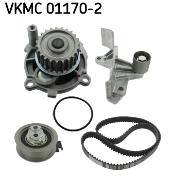 Set distributie potrivit AUDI A4 B6 2.0 2001-2005 (curea + intinzator + pompa apa) [2]