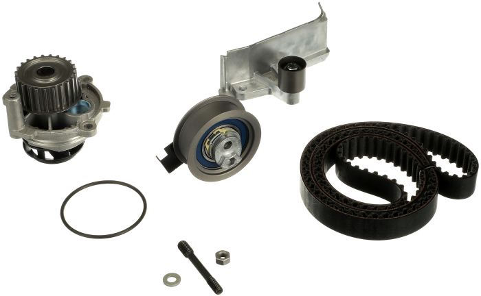 Set distributie potrivit AUDI A4 B6, A4 B7, A6 C5 2.0 2000-2008 (curea + intinzator + pompa apa) [2]
