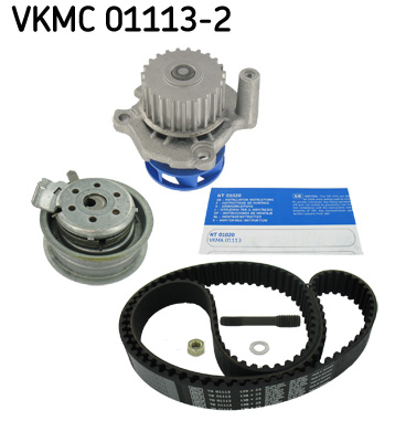 Set distributie potrivit AUDI A4 B6, A6 C4; SEAT ALHAMBRA, CORDOBA, IBIZA III, IBIZA IV, IBIZA IV SC, LEON; SKODA FABIA I, OCTAVIA I 2.0-2.5D 1990-2017 (curea + intinzator + pompa apa) [2]