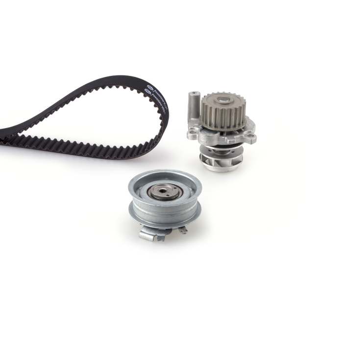 Set distributie potrivit AUDI A4 B6, A6 C4; SEAT ALHAMBRA, CORDOBA, IBIZA III, IBIZA IV, LEON; SKODA FABIA I, OCTAVIA I, SUPERB I 1.6LPG-2.5D 1990-2017 (curea + intinzator + pompa apa) [2]