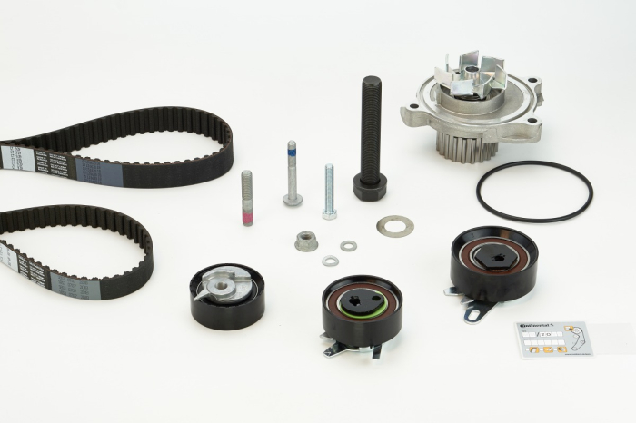 Set distributie potrivit AUDI A6 C4; VW CALIFORNIA T4 CAMPER, LT 28-35 II, LT 28-46 II, TRANSPORTER T4 2.4D/2.5D 1990-2006 (curea + intinzator + pompa apa) [2]
