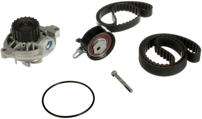 Set distributie potrivit AUDI A6 C4; VW CALIFORNIA T4 CAMPER, LT 28-46 II, TRANSPORTER T4 2.4D/2.5D 1990-2006 (curea + intinzator + pompa apa) [2]
