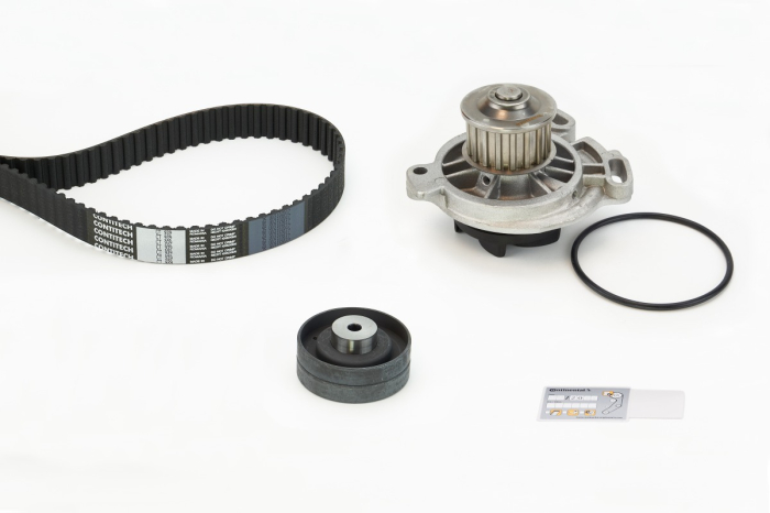Set distributie potrivit AUDI A6 C4; VW LT 28-46 II, TRANSPORTER T4 2.4D/2.5/2.5D 1990-2006 (curea + intinzator + pompa apa) [2]