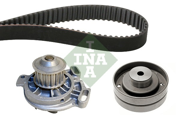 Set distributie potrivit AUDI A6 C4; VW LT 28-46 II, TRANSPORTER T4 2.4D/2.5/2.5D 1990-2006 (curea + intinzator + pompa apa) [2]