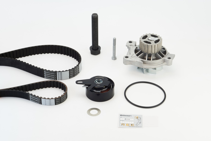 Set distributie potrivit AUDI A6 C4; VW LT 28-46 II, TRANSPORTER T4 2.4D/2.5D 1990-2003 (curea + intinzator + pompa apa) [2]