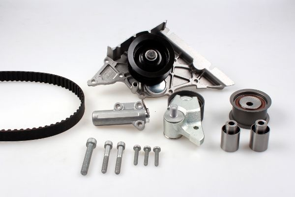 Set distributie (curea + intinzator + Pompa apa) potrivit AUDI A6 C5, A8 D2, A8 D3 3.7 4.2 11.98-07.10