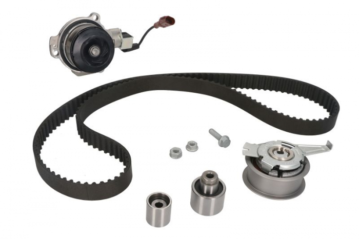 Set distributie potrivit AUDI A6 C8; SKODA KODIAQ I; VW ARTEON, PASSAT ALLTRACK B8, PASSAT B8, TIGUAN, TRANSPORTER T6 2.0D dupa 2014 (curea + intinzator + Pompa apa) [2]