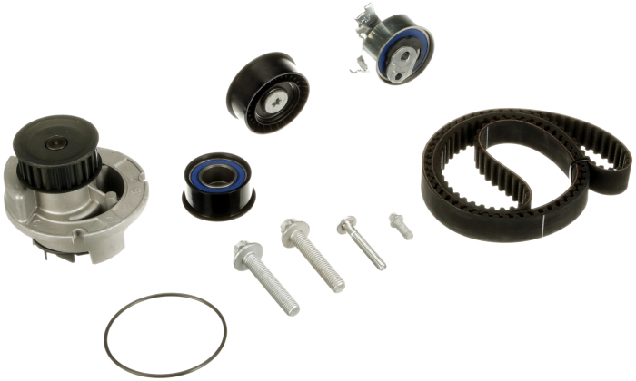 Set distributie potrivit CHEVROLET ASTRA; OPEL ASTRA G, ASTRA H, ASTRA H GTC, CORSA C, MERIVA A, SIGNUM, TIGRA, VECTRA B, VECTRA C 1.6/1.8 1995-2010 (curea + intinzator + pompa apa) [2]