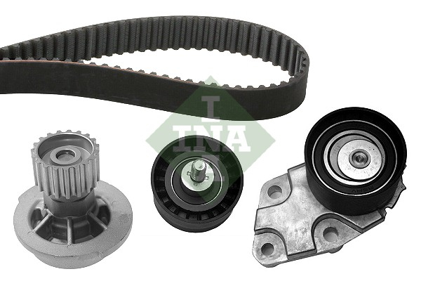 Set distributie potrivit CHEVROLET AVEO / KALOS, CRUZE, LACETTI, NUBIRA, REZZO; DAEWOO KALOS, LACETTI, NUBIRA 1.4-1.8 dupa 1997 (curea + intinzator + pompa apa) [2]
