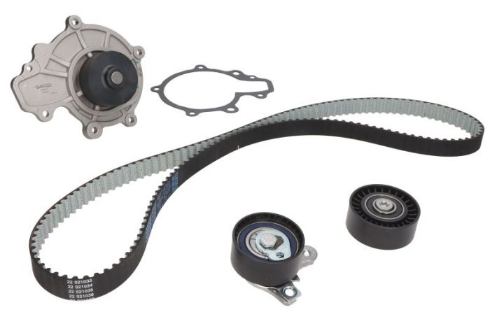 Set distributie (curea + intinzator + Pompa apa) potrivit CHEVROLET CAPTIVA, CRUZE, EPICA, LACETTI, NUBIRA; OPEL ANTARA A 2.0D 01.05-