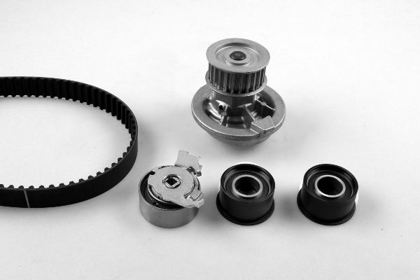 Set distributie (curea + intinzator + Pompa apa) potrivit CHEVROLET CAPTIVA; DAEWOO LEGANZA; OPEL ANTARA A, FRONTERA A, FRONTERA B, OMEGA B, SINTRA, VECTRA B 2.2 2.4 2.4LPG 03.95-