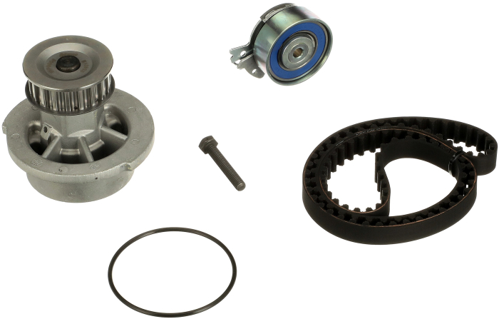 Set distributie potrivit CHEVROLET CORSA; OPEL ASTRA F, ASTRA F CLASSIC, ASTRA F/KOMBI, ASTRA G, ASTRA G/KOMBI, COMBO/MINIVAN, CORSA A 1.2-2.0 1986-2005 (curea + intinzator + pompa apa) [2]