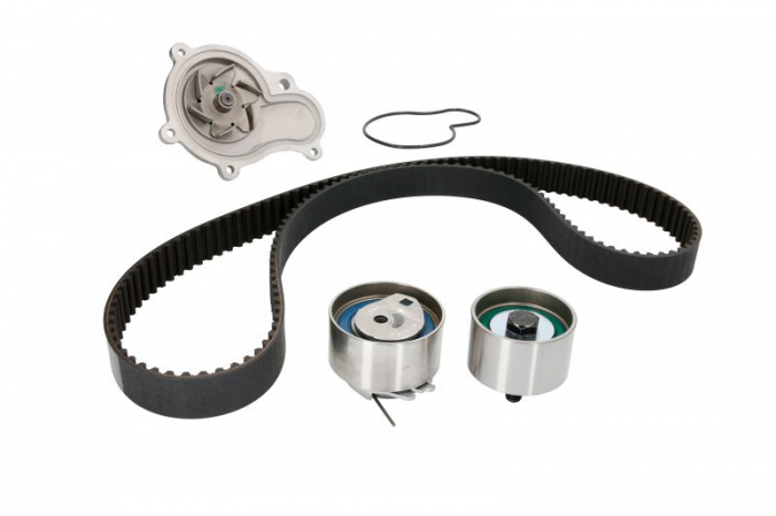 Set distributie (curea + intinzator + Pompa apa) potrivit CHRYSLER PT CRUISER, SEBRING, VOYAGER IV; DODGE CARAVAN, RAM, STRATUS II; GAZ VOLGA, VOLGA SIBER; JEEP CHEROKEE 2.4 02.93-12.10