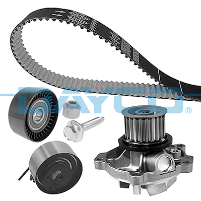 Set distributie (curea + intinzator + Pompa apa) potrivit CHRYSLER RAM, VOYAGER III, VOYAGER IV; JEEP CHEROKEE 2.5D 2.8D 01.95-07.09