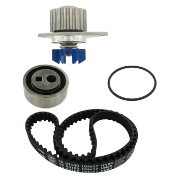 Set distributie potrivit CITROEN AX, BERLINGO, BERLINGO/MINIVAN, BX, C15, C15/MINIVAN, SAXO, ZX; PEUGEOT 106 I, 106 I/HATCHBACK 1.0-1.4 1982-2008 (curea + intinzator + pompa apa) [2]