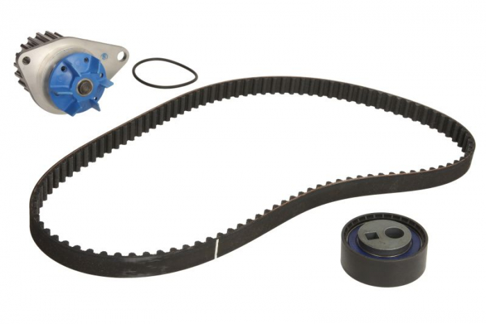 Set distributie (curea + intinzator + Pompa apa) potrivit CITROEN AX, BERLINGO, BERLINGO/MINIVAN, BX, C15, C15/MINIVAN, SAXO, ZX; PEUGEOT 106 I, 106 I/HATCHBACK 1.0-1.4 10.82-05.08 [2]