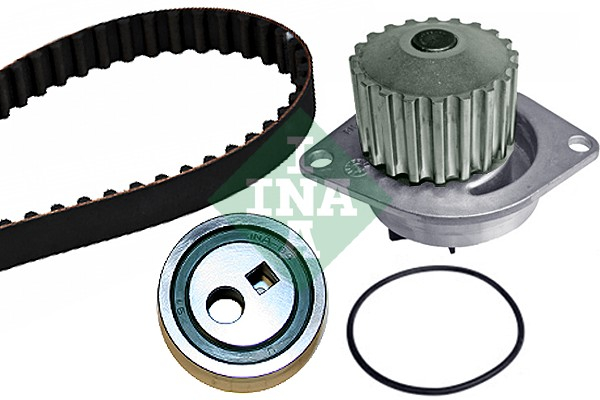 Set distributie potrivit CITROEN AX, BX, C15, C15/MINIVAN, SAXO, XSARA, XSARA PICASSO; PEUGEOT 106 I, 106 II, 205 I, 205 II, 206, 306 1.4-1.8 1983-2015 (curea + intinzator + pompa apa) [2]