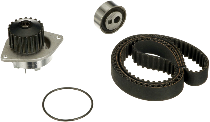 Set distributie potrivit CITROEN AX, BX, C15, C15/MINIVAN, SAXO, XSARA, XSARA PICASSO; PEUGEOT 106 I, 106 II, 205 I, 205 II, 206, 306 1.4-1.8 1982-2015 (curea + intinzator + pompa apa) [2]