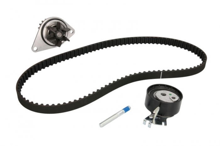 Set distributie (curea + intinzator + Pompa apa) potrivit CITROEN BERLINGO, BERLINGO MINIVAN, C2, C2 ENTERPRISE, C3 I, C3 II, SAXO; PEUGEOT 106 II, 206, 206+, PARTNER 1.1 05.96-06.13
