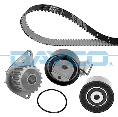 Set distributie (curea + intinzator + Pompa apa) potrivit CITROEN C2, C3 I, C4, C4 I; PEUGEOT 1007, 206, 207, 307 1.4 10.03-