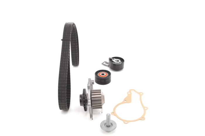 Set distributie potrivit CITROEN C3 II, C3 II/HATCHBACK, DS3; FORD FIESTA V, FIESTA VI, KUGA II; MAZDA 2; PEUGEOT 2008 I, 206+, 207, 208 I 1.4D/1.5 dupa 2001 (curea + intinzator + pompa apa) [3]