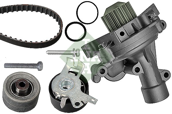Set distributie potrivit CITROEN C4, C4 I, C4 PICASSO I, C5 I, C5 II, C5 II/KOMBI, C8, EVASION, JUMPY I, XSARA, XSARA PICASSO 1.8/2.0/2.2 dupa 1999 (curea + intinzator + pompa apa) [2]